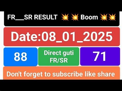 teer today mb fr sr -08>|Teer.